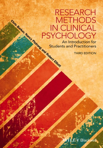 Research methods in clinical psychology: an introduction for students and practitioners (3red Edition) - Orginal Pdf